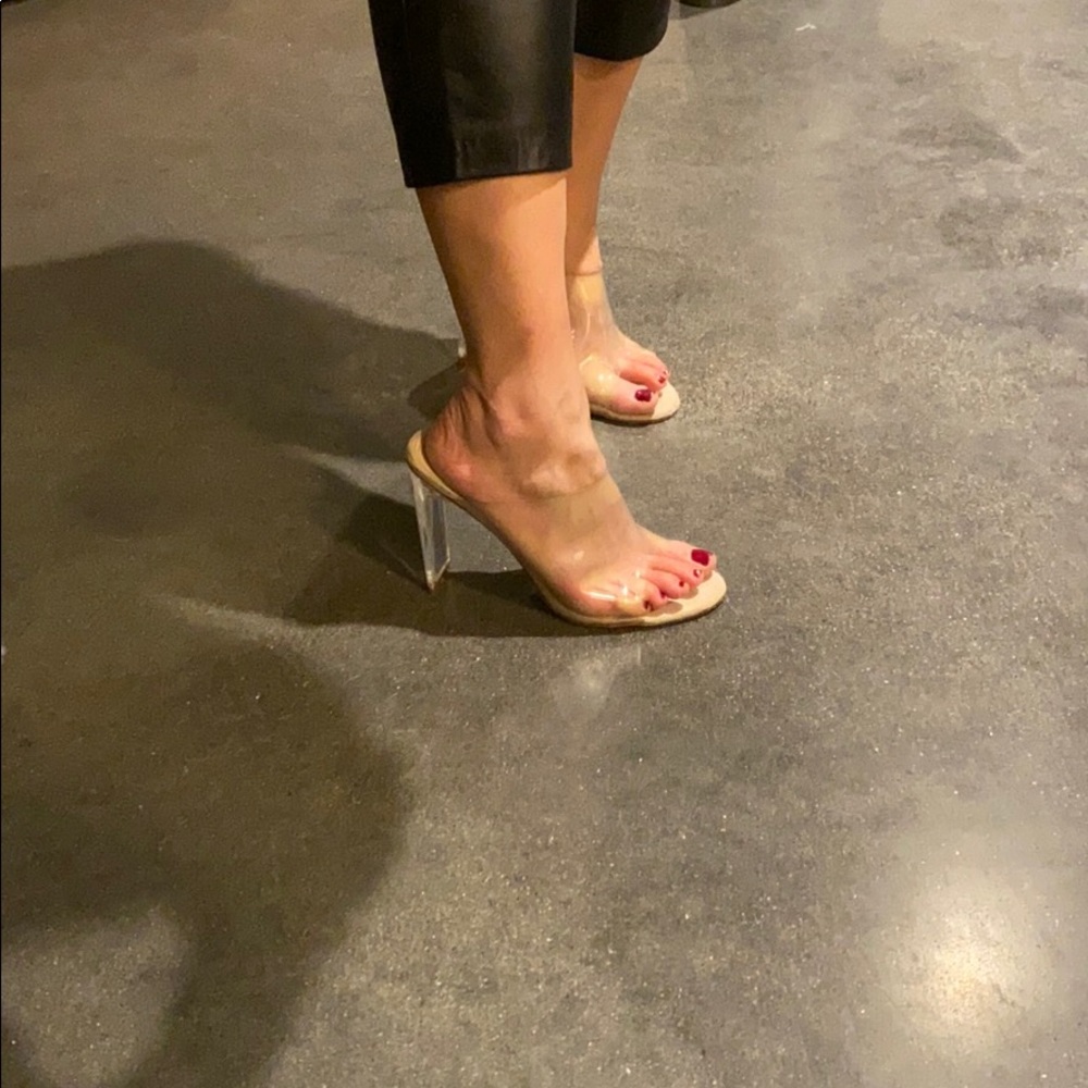 Clear heels